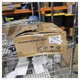 $90 8 foot forewood rack black