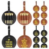 $31 Coume 12 Pcs Leather Golf Bag Tag Funny Gifts
