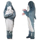 $37 Shark Blanket Cosplay Animal Shark Sleeping Ba