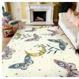 $29 Floral Area Rug,5x7 Vintage Large Area Rugs fo