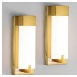 $59 WOSHITU Gold Wall Sconce Light - Modern Dimmab
