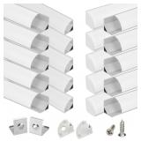 $109 Muzata 12 Pack 3.3FT/1M V-Shape LED Channel S