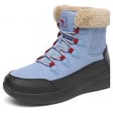 $27 Dannto Womens Winter Snow Boots Warm Fur Lined