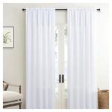 $22 White Semi Sheer Curtains 84 Inches Long for L