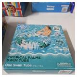 $20 H20go tropical palms swim tube 47' New $20 H20