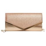 $19 Queena Womens Shiny Glitter Evening Clutch Env