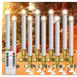 $43 Christmas Window Candles, 10pcs Christmas Flam