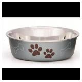 $9 Loving Pets Metallic Dog Bowl, Blueberry, 1 Eac
