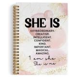 $15 Pink She Is Inspirational Spiral Notebook, Pos