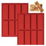 $8 2 Pack Chocolate Bar Mold Silicone Rectangular,