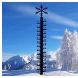 $16 36 Inch Iron Art Snow Gauge - Christmas Snowfl