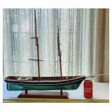 Vibtage 24'X31' Model Sail Boat Sailing Ship