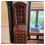 Vintage Solid Wood 1 Piece Drop Front Secretary