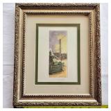 Leopold Robin 1877-1939 Colored Etching Engraving