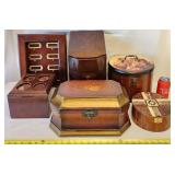 6 Wooden Dresser Boxes