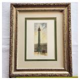 Leopold Robin 1877-1939 Colored Etching Engraving