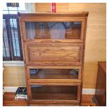 3 Shelf & Drop Front Secretary Lawyers Bookcase
