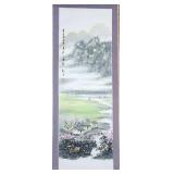 Vintage Chinese Watercolor 5' Scroll Spring