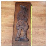 Vintage Massive Solid Wood Clown ? Chocolate Mold
