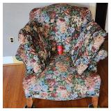 Vintage Comfy Floral Chair