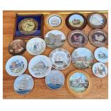 18 Vintage Decorative Plates Frames & Holders