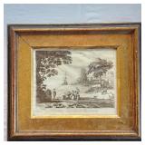Rare 1775 Etching Claude Lorrain Landscape Europa