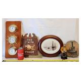 Wall Decor Weather Station Brass Ship's Brig +More