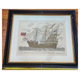 H.M.S. Henry Westminister 1866 Antique Engraving