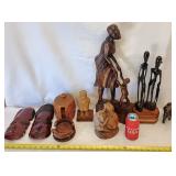 Wood Hand Carved Animals & People Collection