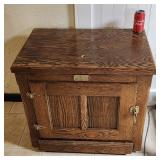 Oak White Clad Simmons Hardware Cabinet