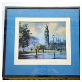 Anthony Hedges Signed London Big Ben Print
