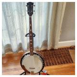 Vintage 5 String Banjo Abalone Inlay