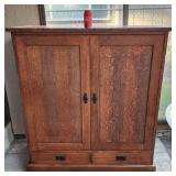 Large Solid Oak Cabinet *SEE PHOTOS*