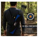 OM No Spill Tube Quiver +6 Tornado 24' Arrows