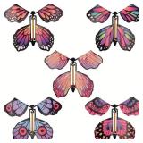 10pc Flying Butterfly Toys - Wind Up Magic Bu