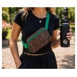 Pomchies Adjustable Belt Bag: 9x7', Leopard Print