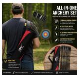 OM No Spill Tube Quiver +9 Tornado 24' Arrows