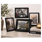 Lot of 4 Black Frames - Two 4x6 and Two 5x7