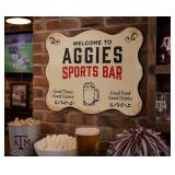 47th & Main Football Wall Dï¿½cor Sign - AGGIES