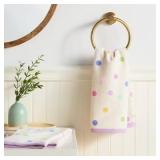 Room Essential Polka Dot Hand Towels: 2pcs