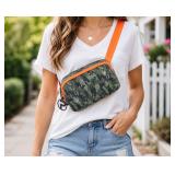 Pomchies Adjustable Belt Bag: 9x7', Camo & Orange