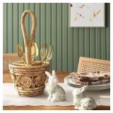 Threshold Woven Utensil Caddy with Handle