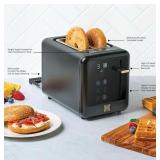 Kitchen & Table 2-Slice Digital Toaster - Black