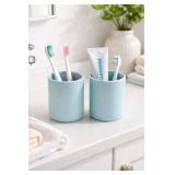 Lot of 2! iDesign Toothbrush Holder - Aqua