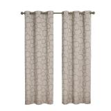 Eclipse Linen Polka Dot Curtain Panel: 95'