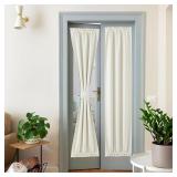 NICETOWN Faux Linen Door Curtain Panel: 26x72