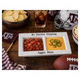 47th & Main Football Ceramic Dip Tray - AGGIES