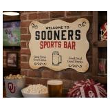 47th & Main Football Wall Dï¿½cor Sign - OK Sooners