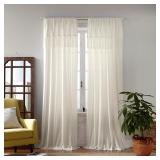 Elrene Semi-Sheer Curtain Panel: 95', Ivory