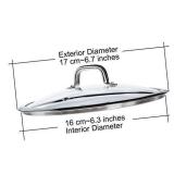 Duxtop Cookware Glass Replacement Lid: 6.25'D